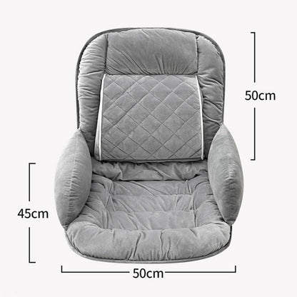USB Heated Seat Pad Cushion for Office Chair | 3 Heat Levels, Time Setting | Large Heating Area Heated Seat Pad Cover with Lumbar support for Home & Office, Wheelchair(Dark Pink)