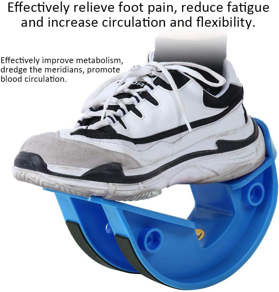 Portable Calf Stretcher Foot Rocker, Blue Physical Equipment for Plantar Fasciitis Relief, Home Fitness Stretching Device for Ankle Pain Recovery