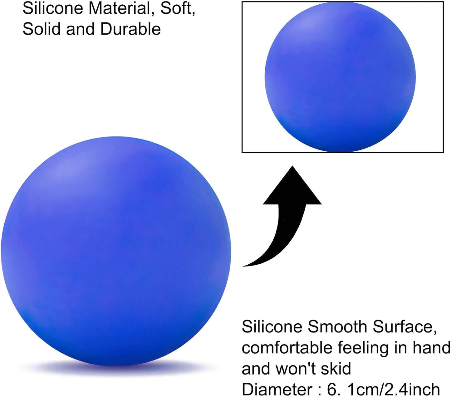 WOVTE Massage Lacrosse Ball Therapy for Sore Muscles Myofascial Release | Shoulders, Neck, Back, Foot, Body, Deep Tissue, Trigger Point, Muscle Knots, Yoga