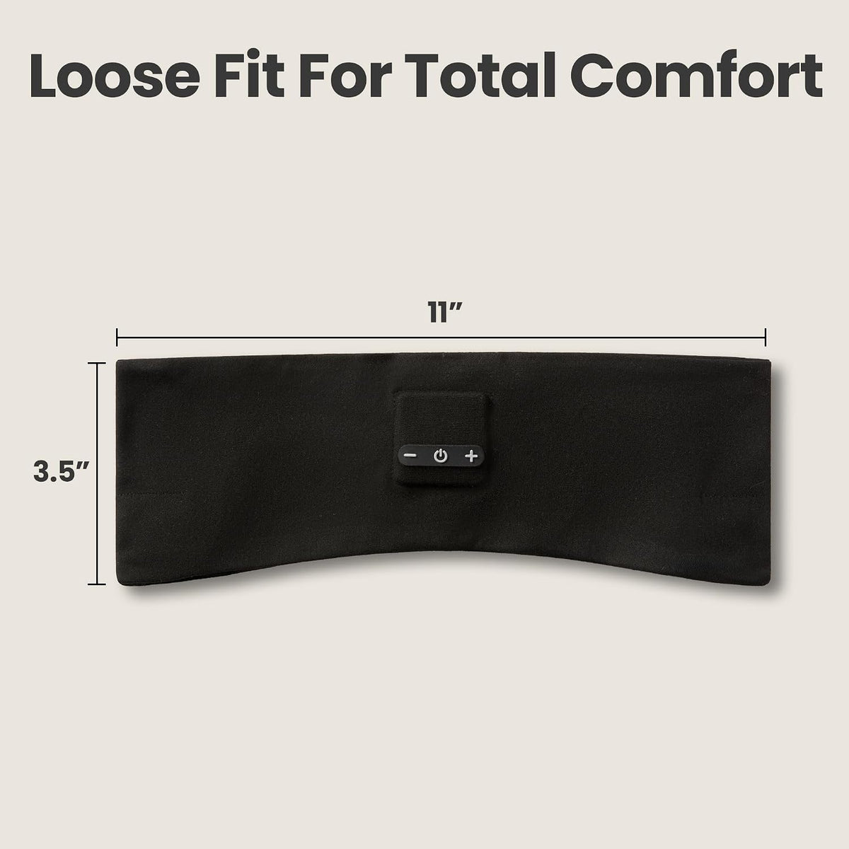 Back Bay Audio SleepSound Loose-Fitting Bluetooth Sleep Headband Speakers