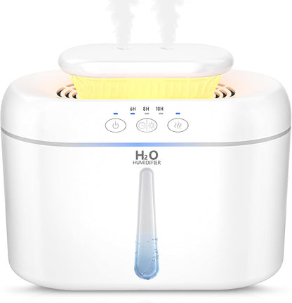 COO Humidifiers for Bedroom, 2L Top Fill Tank, 30H Runtime Cool Mist