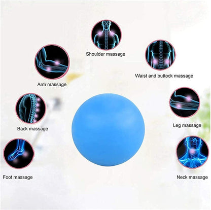 WOVTE Massage Lacrosse Ball Therapy for Sore Muscles Myofascial Release | Shoulders, Neck, Back, Foot, Body, Deep Tissue, Trigger Point, Muscle Knots, Yoga