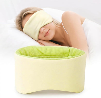 Sleep Mask for Women Men, Reversible Eye Mask Sleeping with Cozy & Cooling Sides, Adjustable Velcro Band, Blackout Face-Hugging Padded Eye Cover for Sleeping Travel Office, Grey/White