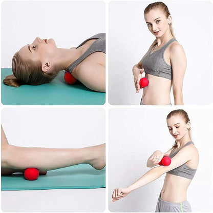 WOVTE Massage Lacrosse Ball Therapy for Sore Muscles Myofascial Release | Shoulders, Neck, Back, Foot, Body, Deep Tissue, Trigger Point, Muscle Knots, Yoga
