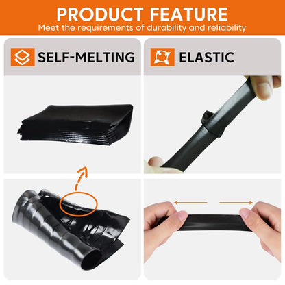Self Fusing Silicone Tape for Plumbing Hose Repair, Waterproof Tape 10 Feet