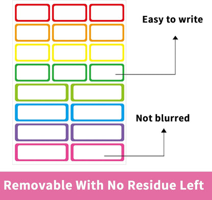 1000 Blank Removable Freezer Labels, Blank Removable Labels Water Oil Resistant with Perforation Line for Food Containers Jars Pantry Organization (Each Measures 1x 3 Inch)
