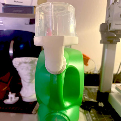 Laundry Detergent Cup Holder with Drain Caddy for Gain | No-Drip Laundry Cup Catcher, Anti-Spill Organizer | Saves Liquid Detergent with Return Flow and Easy Attach (1)