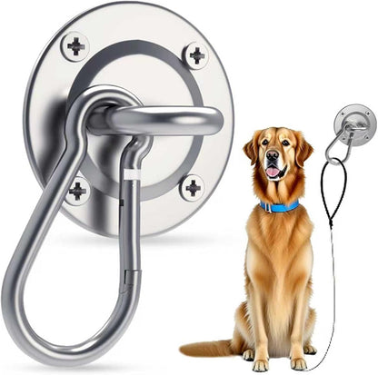 Dog Leash Holder for Wall, Dog Walking Station Organizer with Shelf & Hooks, Entryway Pet Organizer for Leash, Collar, Keys & Poop Bags, Dog Lover Gift Wall Mount Storage Rack