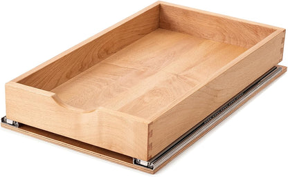 Pull Out Cabinet Drawers - 9x2 Size Options (10-29'W,18-21'D), Pre-Assembled with Soft Close Slides, Solid Beechwood, Easy Installation(10'W x 18'D)