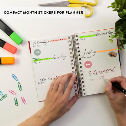 Andaz Press Colorful 7 Days of Week Stickers, Day Week Calendar Stickers for Adults Planner Day Dots Food Labels for Food Containers Date Calendar Planner Stickers Week Day Sticker Labels, 480-Pack