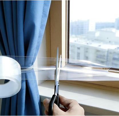 Window Weather Sealing Tape, No Residual Insulation Tape - Weather Stripping Draft Seal Tape for Doors, AC (White 2IN*66FT)