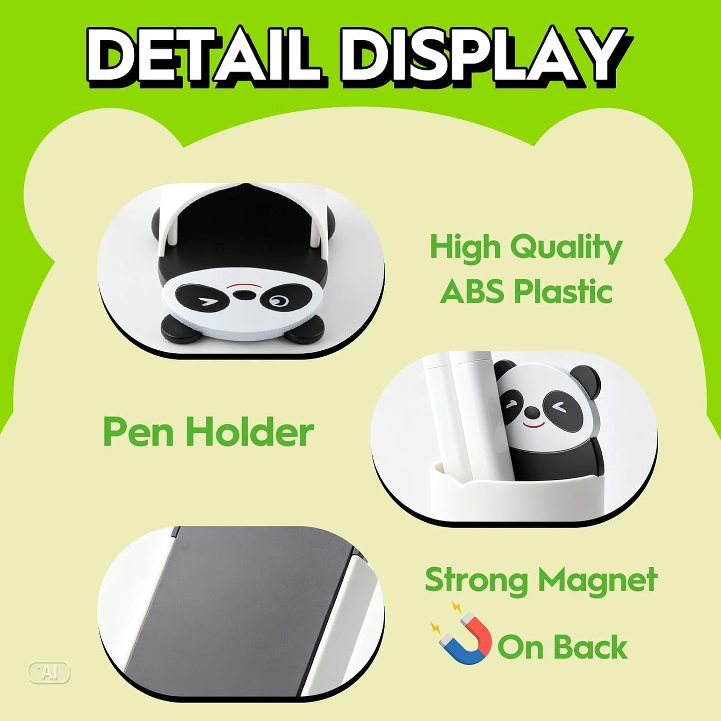 KITANIS Cute Ladybug Magnetic Pen Holder,2 Pack Magnetic Dry Erase Marker Holder,Magnet Storage Marker Pen Pencil Organizer for Refrigerator,Whiteboard,Locker Accessories