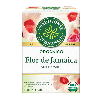 Traditional Medicinals Organic, Hibiscus Tea - Supports Normal Heart Health & Cardiovascular Wellness - Kosher, Non-GMO, Caffeine-Free, Compostable - 16 Tea Bags