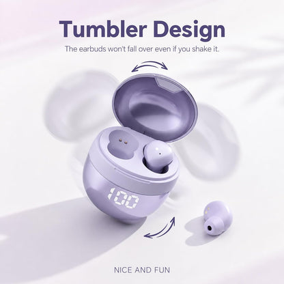 Small Mini Invisible Earbuds Small Mini Headphones Wireless Bluetooth | Low Profile Micro Smallest Tiny Discreet Hidden Earbuds for Work, Invisible Sleep Earphone Ear Buds for Small Ear Canals