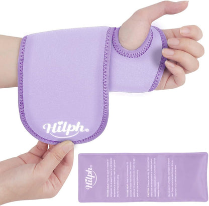 Hilph Wrist Ice Pack Wrap, Carpal Tunnel Relief Wrist Brace with Gel Pack