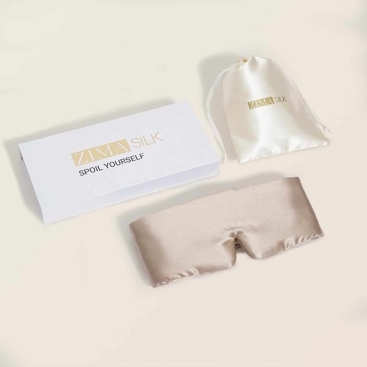 ZIMASILK 22 Momme 100% Mulberry Silk Sleep Mask - Full Silk Filled