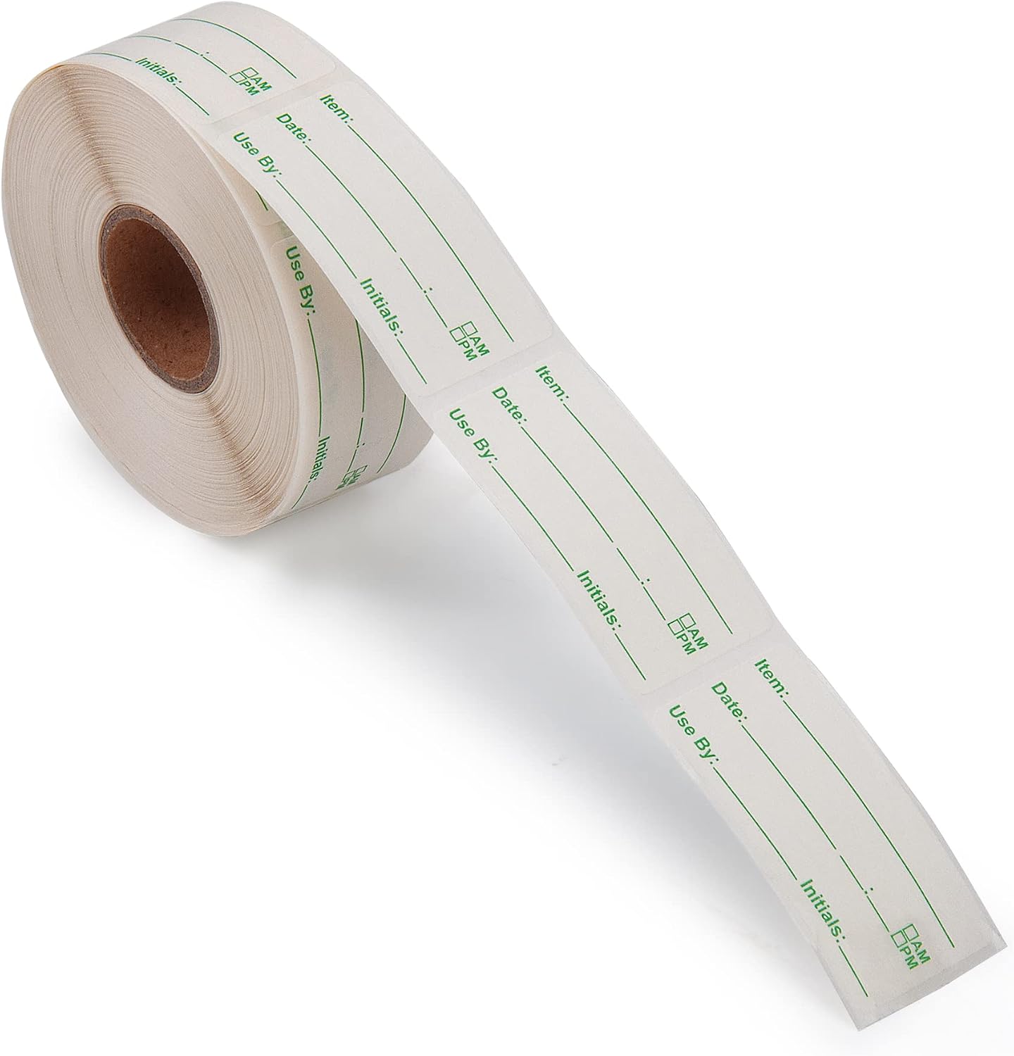 L LIKED 500 Stickers Use by 1 x 2 Inch Blue Dissolvable Food Storage Labels for Containers
