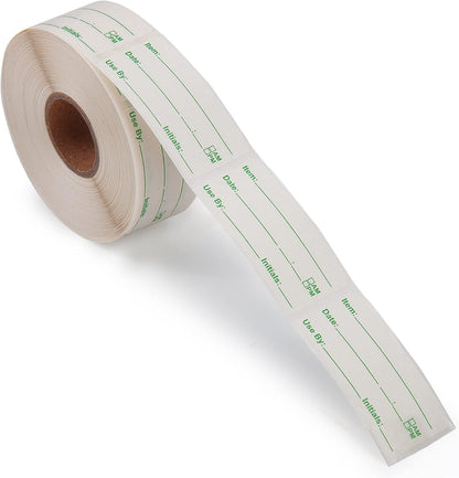 L LIKED 500 Stickers Use by 1 x 2 Inch Dissolvable Food Storage Labels for Containers