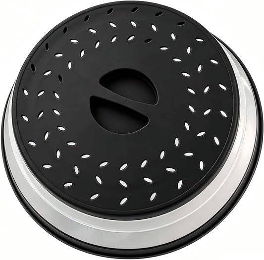 Collapsible Microwave Splatter Cover (12.4 IN,black)