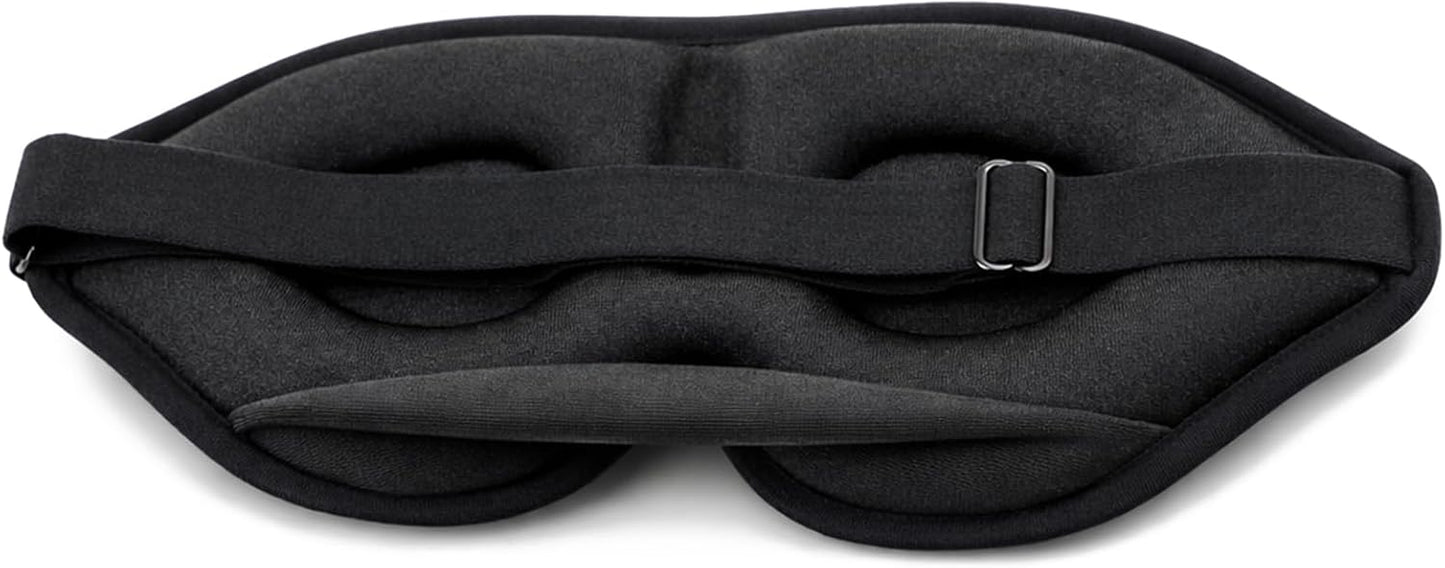 2 Pack Sleep Masks 3D Contoured Eye Mask for Sleeping Upgraded Slanted Nose Wing Light-Blocking Fits Side Sleepers