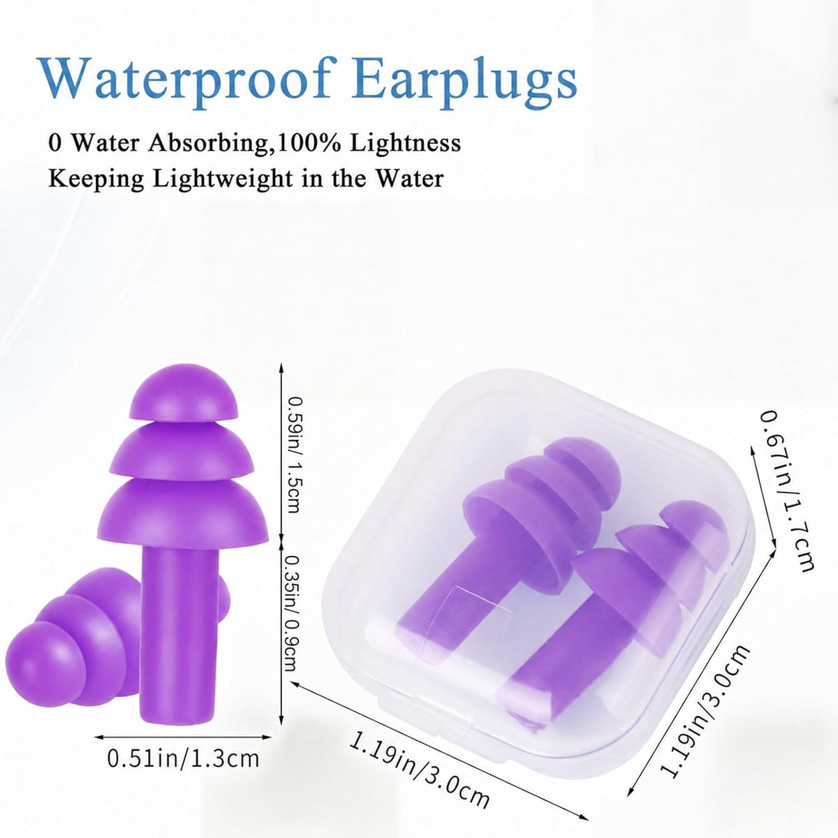 24 Pairs Black Ear Plugs Bulk NRR 29dB Reusable Silicone Ear Plugs with Plastic Cases Soft Foam Plug for Sleeping Noise Cancelling Concerts Shooting Swimming Noise Reduction
