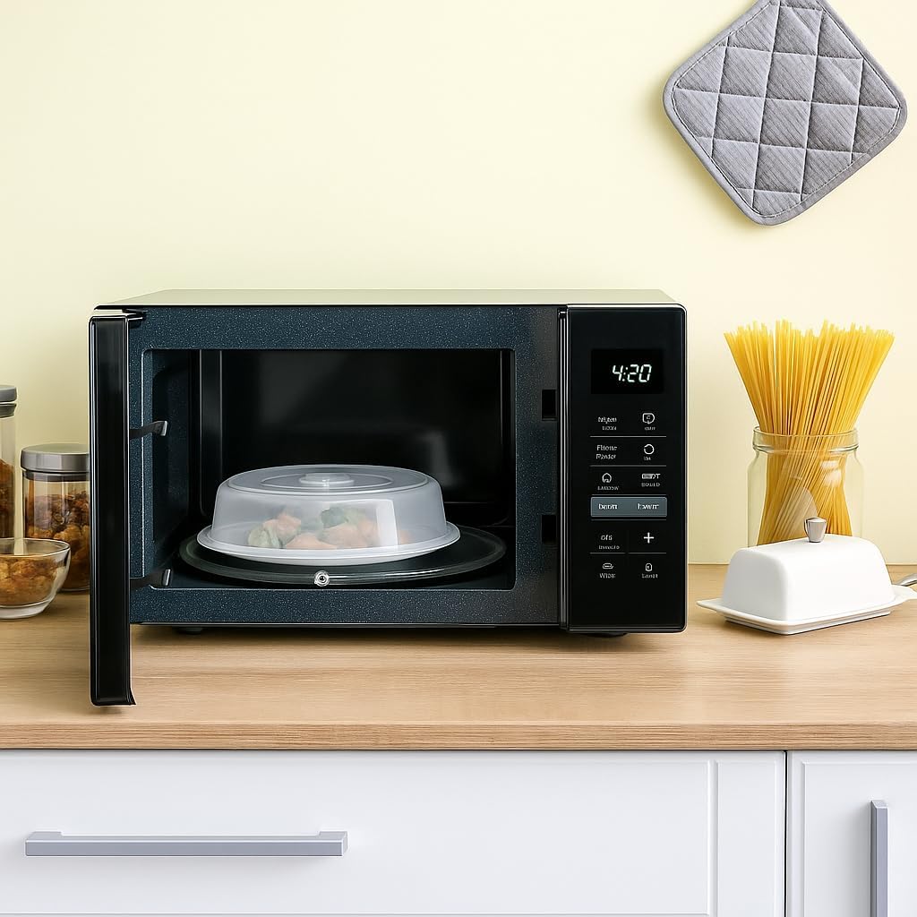 5 Piece Ventilated Microwave Covers Adjustable Steam Vents Assorted Sizes BPA Free Mixed Sizes For Large & Small Food Plates Bowls