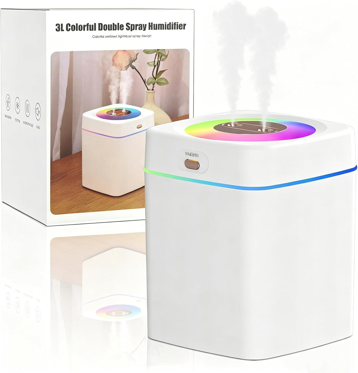 Humidifiers for Bedroom, 2.0L Cool Mist Humidifier for Plants & Home