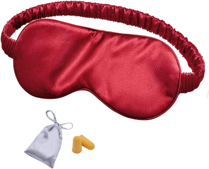 OLESILK 100% Mulberry Silk Sleep Mask for Women - Zero-Pressure Blackout