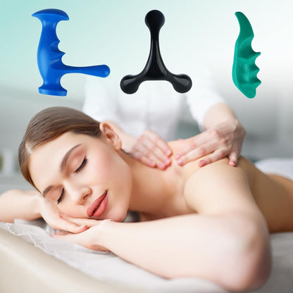 Massage Tool Set, Trigger Point Massage Tool Kit with Thumb Saver, Deep Tissue Manual Back Massager, Pressure Point & Muscle Knot Remover for Neck, Back, Shoulders, Legs