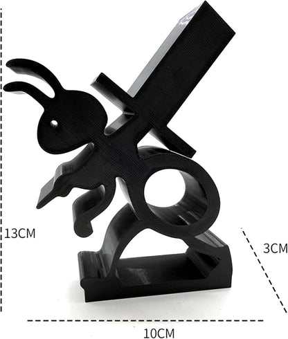 VELENTI Sheep Toilet Roll Holder - Funny Toilet Paper Holders Free Standing Cute Bathroom Decor - Premium 3D Printed Black Sheep Loo Rolls Holder - Hilarious Tissue Paper Roll Storage - Set of 3