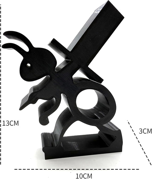VELENTI Sheep Toilet Roll Holder - Funny Toilet Paper Holders Free Standing Cute Bathroom Decor - Premium 3D Printed Black Sheep Loo Rolls Holder - Hilarious Tissue Paper Roll Storage - Set of 3