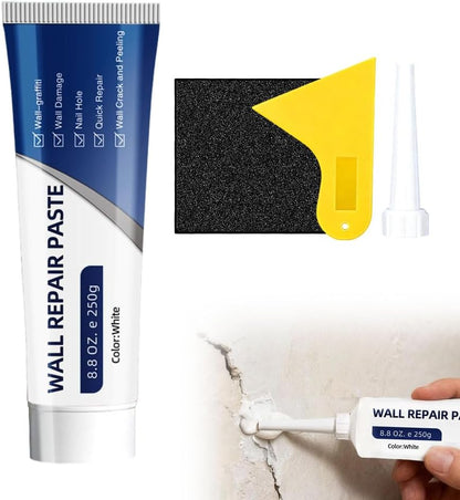 Efficient Drywall Repair Kit with Scraper, 2026 Upgrade Quick Drying Wall Mending Agent for Holes & Cracks, Multi-Functional Drywall Patch Paste Repair Kit for DIY Home Fix (1 PCS)