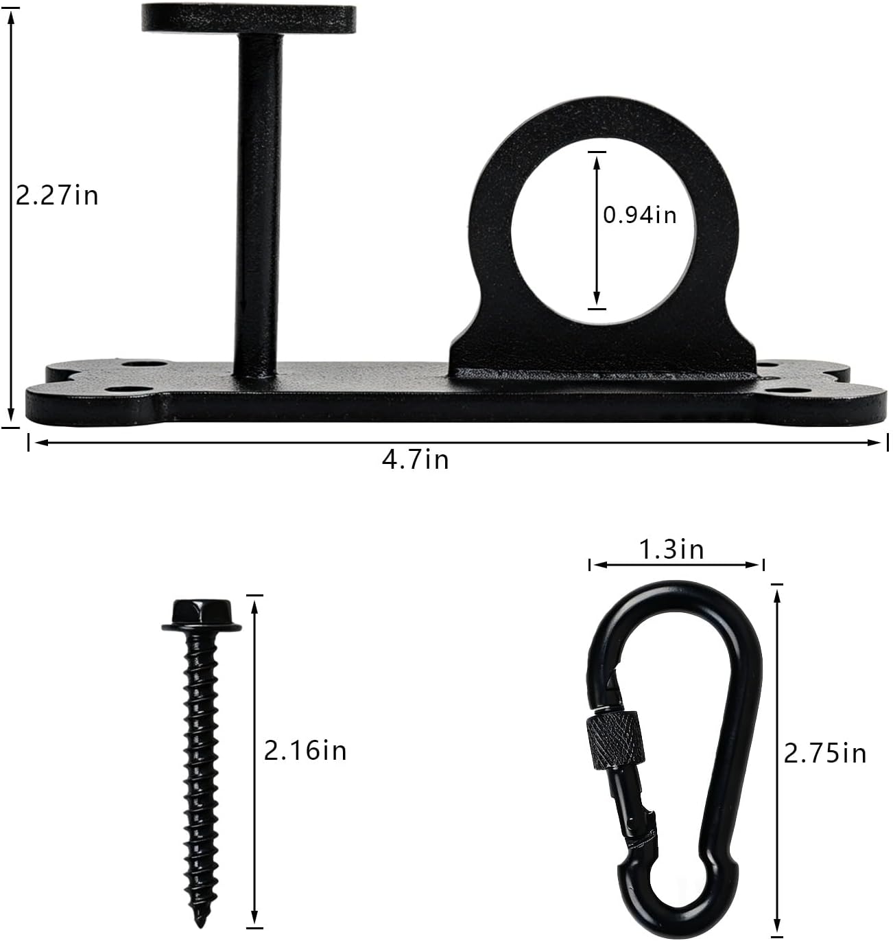 ESPETS Dog Tie-Out Leash Holder for Wall, Pet Leash & Accessory Hook（Black） | Sturdy Metal, Heart-shaped Decorative Organization, Lovely Dog Tether Holder, Durable Pet Leash and Accessory Holder