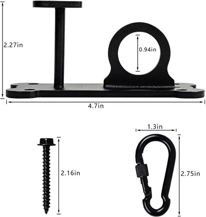 ESPETS Dog Tie-Out Leash Holder for Wall, Pet Leash & Accessory Hook（Black） | Sturdy Metal, Heart-shaped Decorative Organization, Lovely Dog Tether Holder, Durable Pet Leash and Accessory Holder