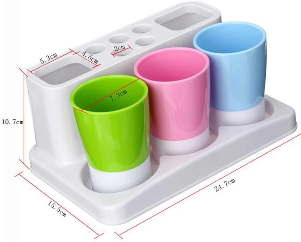 Eslite Toothbrush Toothpaste Holder Stand for Bathroom Storage Organizer