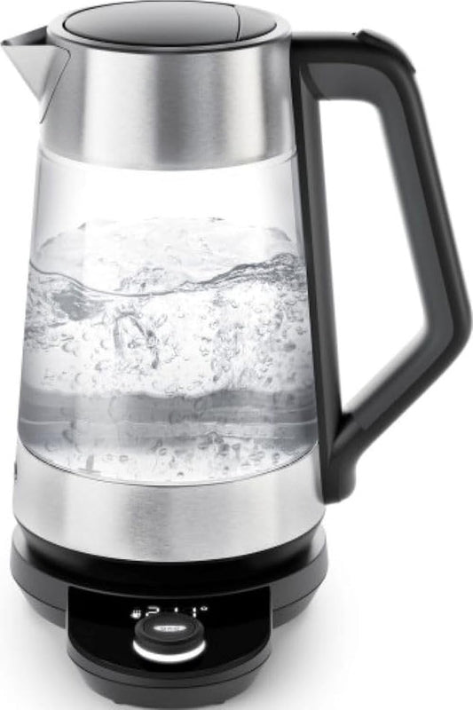 OXO Brew Adjustable Temperature Kettle, Electric Kettle, Glass and Stainless Steel, Holds Temperature for 30 Minutes