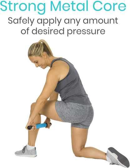 Vive Massage Stick Roller for Muscle, Back, Legs - Deep Tissue Body Fascia | Massager for Hamstring, Calf, Neck Pain, Trigger Point, Exercise -Rolling Relief Tool for Physical Therapy, Recovery