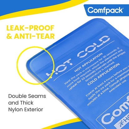 Comfpack Soft Ice Packs for Injuries Reusable, Double Side Hot Cold Therapy