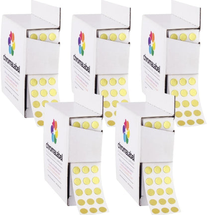Dark Blue, Red & Yellow Dots, 1/4 Inch, 1000/Box Each Color | Writable Semi-Gloss Circle Labels in Dark Blue, Red and Yellow for Offices, Retail and Classrooms. Made in USA - Colors B
