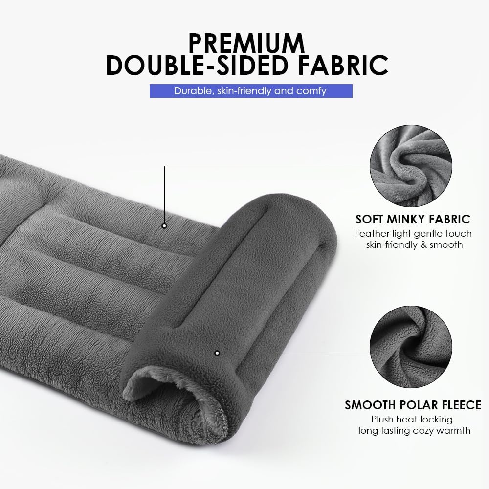 Microwave Heating Pad for Pain Relief, 8 x 18 Grey