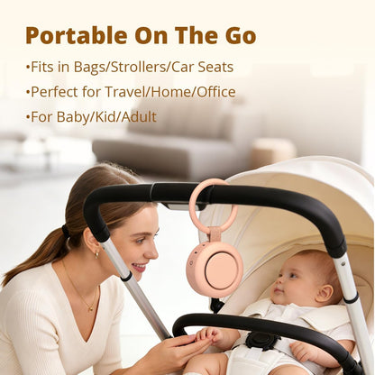 Portable Sound Machine Battery White Noise Machine Baby Shushing Sleep Machine with 30 Soothing Sounds for Baby Kids Adults Pets 4 Timers Memory Function Pink Noise Machine for Home Travel Office