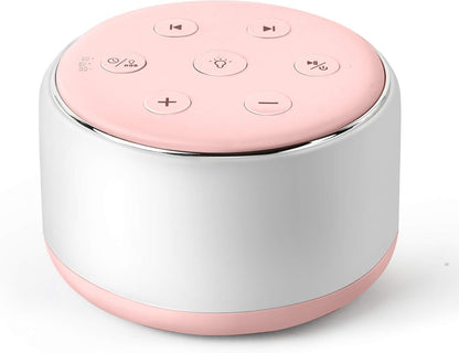 FamiSym Rechargeable White Noise Sound Machine Baby with Night Light