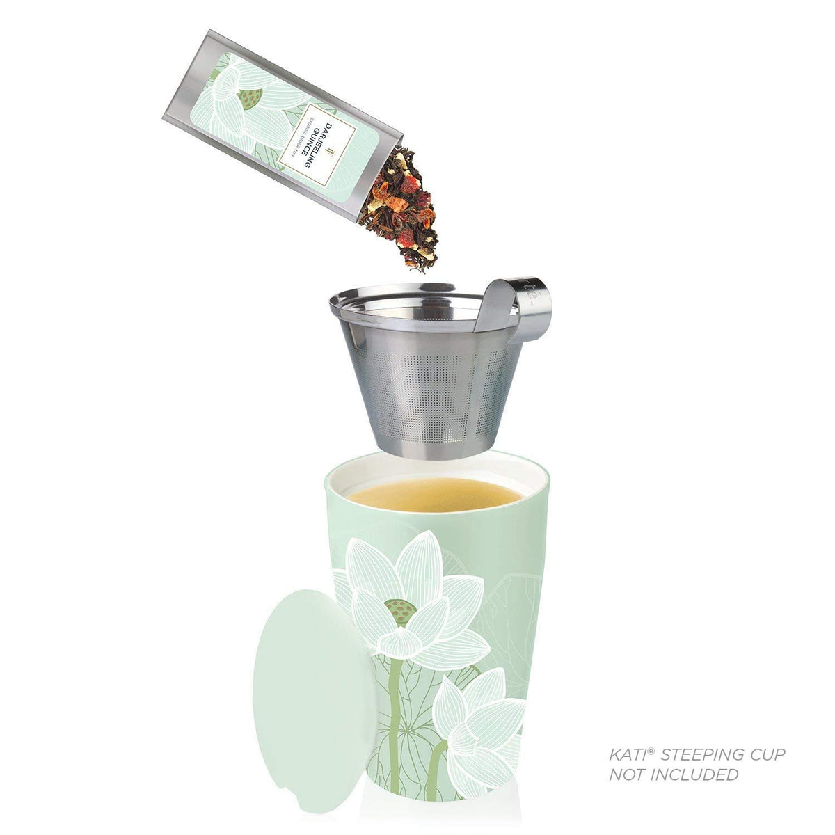 Tea Forte Single Steeps Tea Sampler, Lotus, 15 Pouches