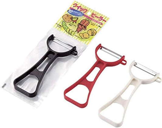 JapanBargain, Japanese Fruit and Vegetable Peelers, Y-Shaped Carbon Steel Blade Razor Sharp Peelers, Assorted Colors, Made in Japan, Ergonomic Handle, Dishwasher Safe Kitchen Tools