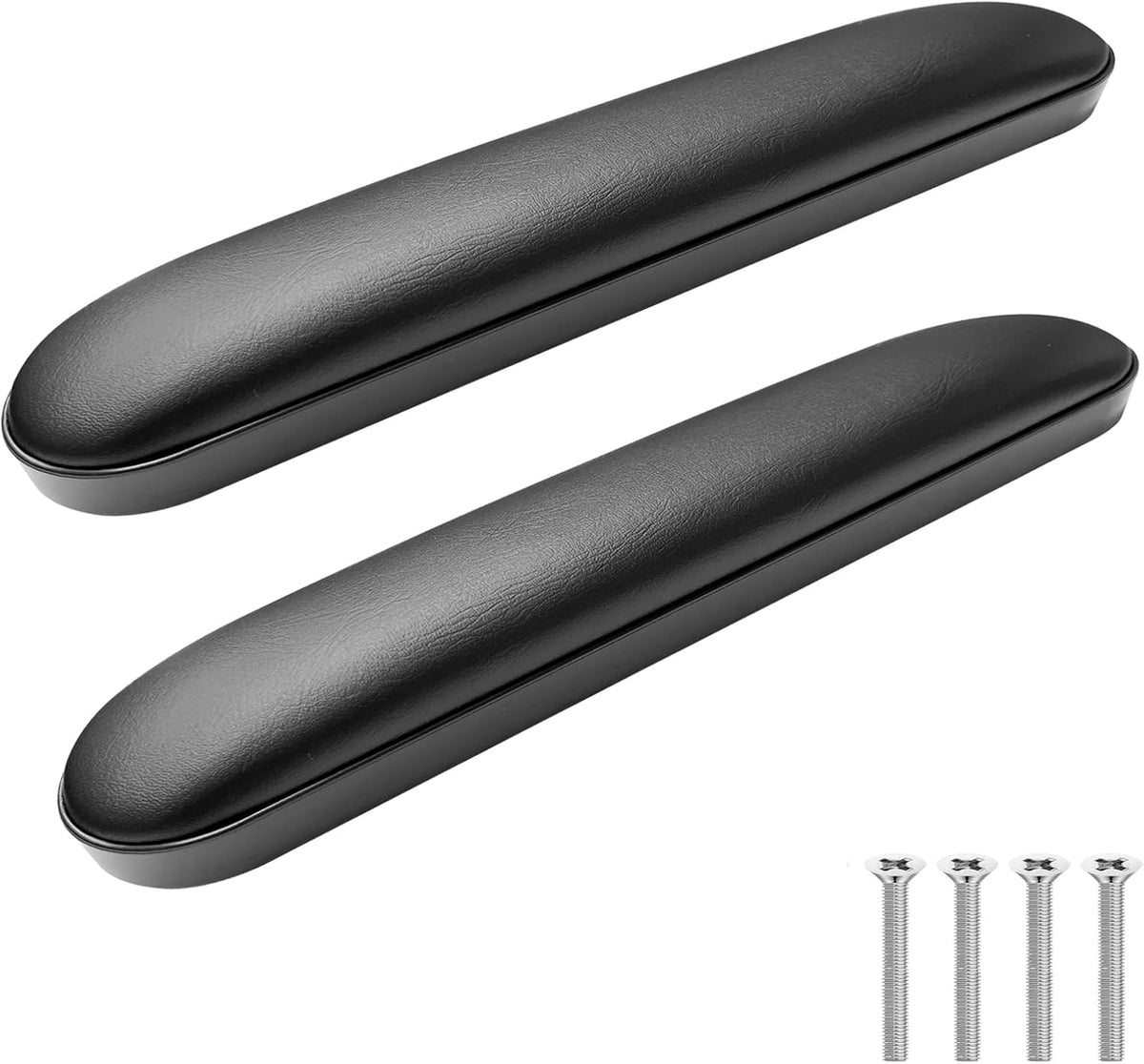 Wheelchair Armrest Pads, Premium Wheelchair Arm Pads, Wheelchair Armrest Replacement Accessories, Black (1 Pair) Compatible with All Brands(10-1/4")