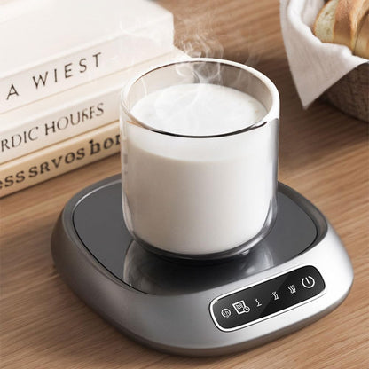 Coffee Mug Warmer,Electric Smart Beverage Cup Warmer with Timer & Auto Shut Off,Quick Heating,3 Temperature Settings for Office Travel Desk