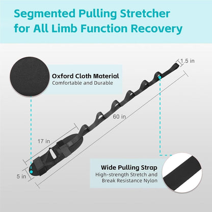 Stretching Strap with Loops and Detachable Foot, Fascia Stretcher Used, Foot & Calf Stretcher for Yoga, Gymnastics and Flexibility Training