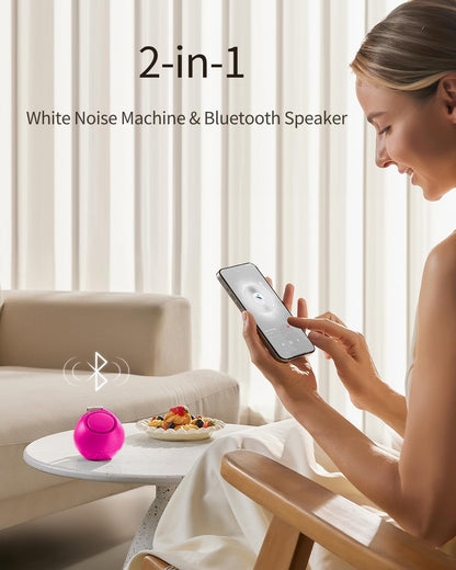 CHICWAY Portable Sound Machine with AI Cry Detection White Noise Machine