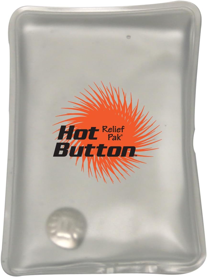 Relief Pak Hot Button Instant Reusable Hot Compress, Neck