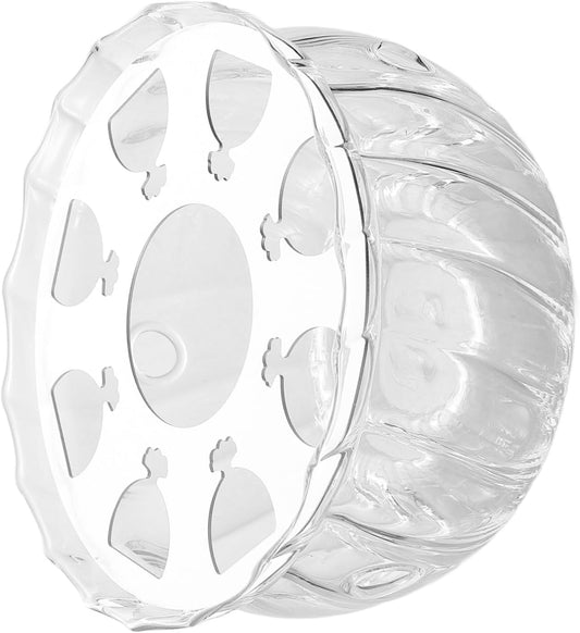 OUNONA Glass Tea Kettle Warmer Candle Base Multi-use Teapot Heater for Tea and Soups Easy to Clean Decorative Stand for Use